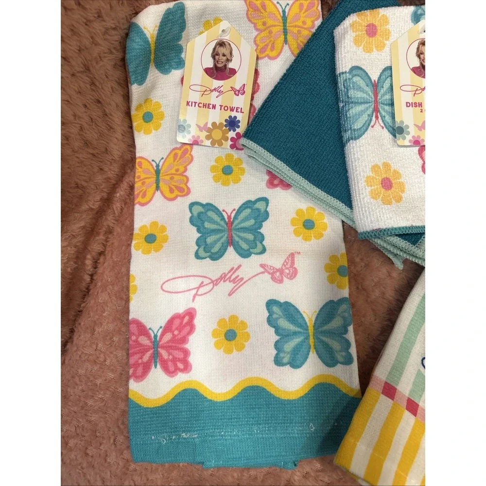 Dolly Parton Summer 2026 Collection Kitchen Towel & Dish Cloth Set